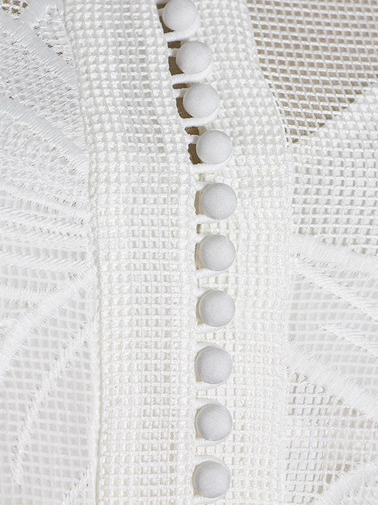 Robe chemise en dentelle