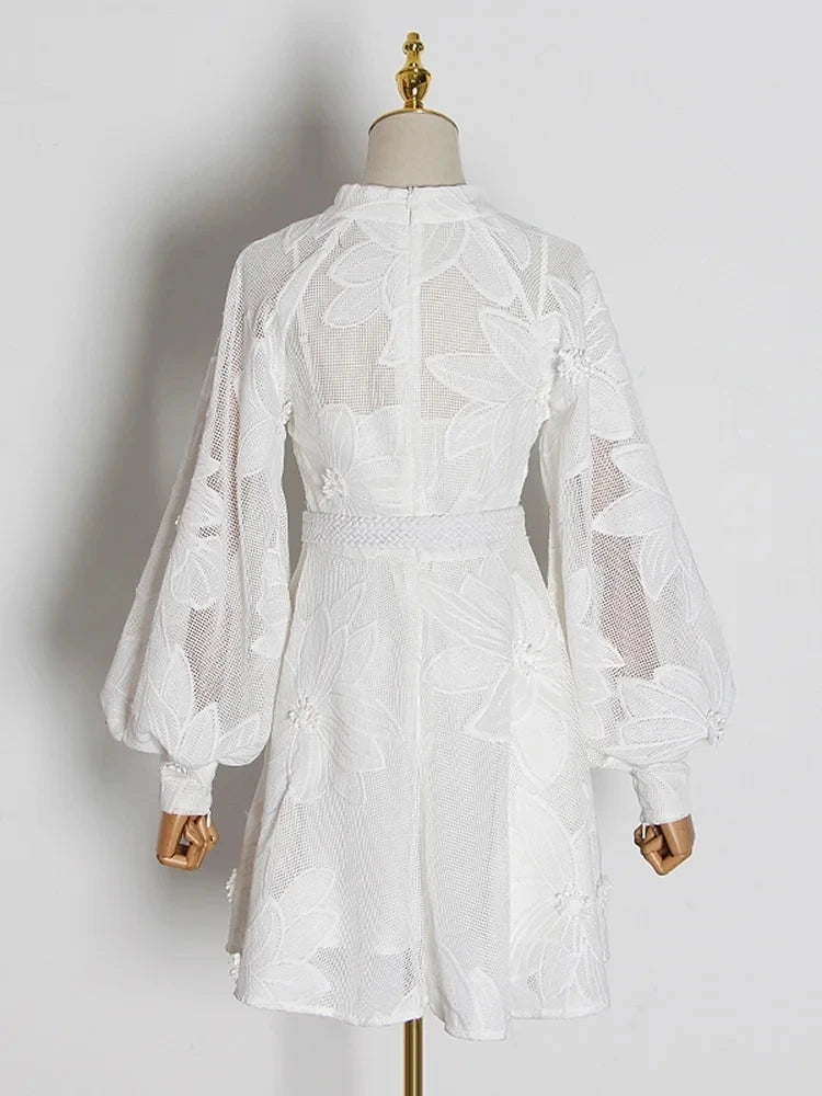 Robe chemise en dentelle