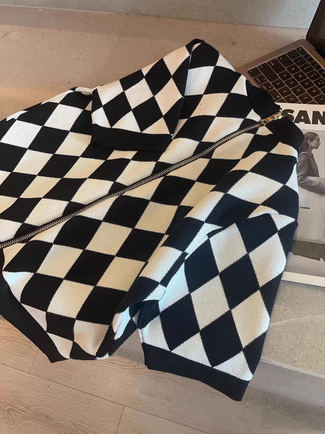 Ensemble jupe à Carreaux