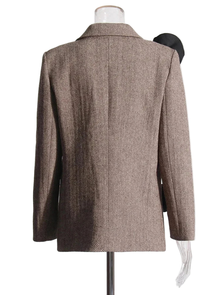 Blazer Fleuri Double-Boutonnage