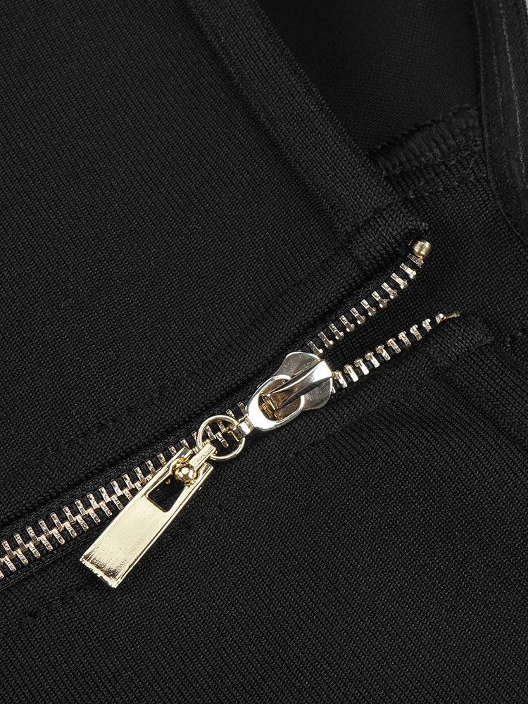 Robe Courte Halter Perlée